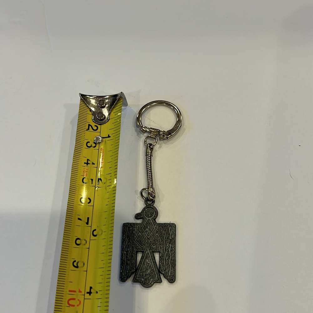Vintage Keychain Native Thunderbird Key Ring - image 8